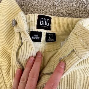 Yellow Corduroy Jeans